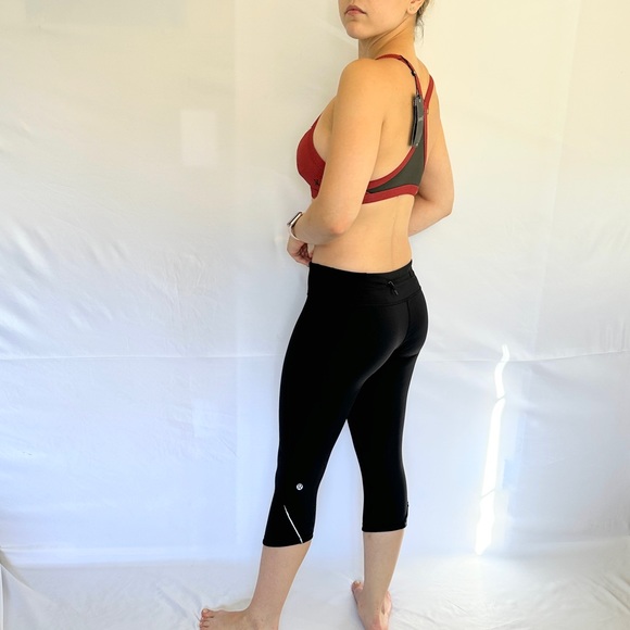 NWT - Women's Hurley Sports Bra - Red/Black/Olive - Size S - Picture 4 of 14